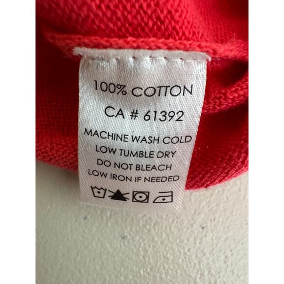 Shannon Passero v neck sweater color block & stripes pink black white Cotton S/M - Picture 6 of 6